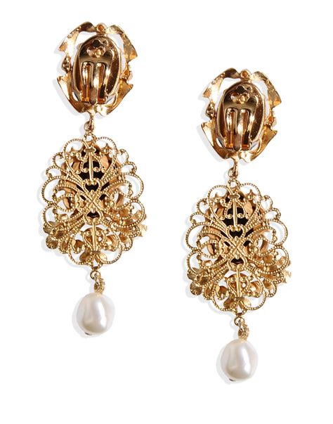 dolce and gabbana earrings sale|dolce and gabbana style earrings.